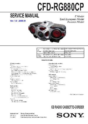Сервисная инструкция Sony CFD-RG880CP ― Manual-Shop.ru