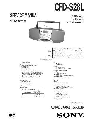 Сервисная инструкция Sony CFD-S28L ― Manual-Shop.ru