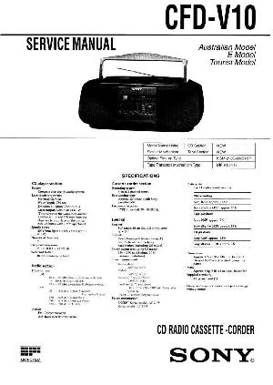 Service manual Sony CFD-V10 ― Manual-Shop.ru