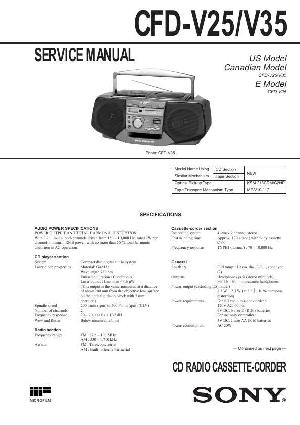 Сервисная инструкция Sony CFD-V25, CFD-V35 ― Manual-Shop.ru