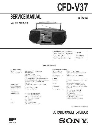 Service manual Sony CFD-V37 ― Manual-Shop.ru