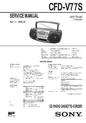 Сервисная инструкция Sony CFD-V77S ― Manual-Shop.ru