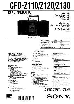 Service manual Sony CFD-Z110, CFD-Z120, CFD-Z130 ― Manual-Shop.ru