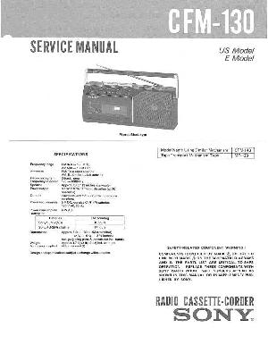 Сервисная инструкция Sony CFM-130 ― Manual-Shop.ru