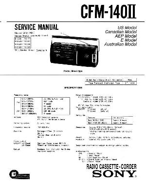 Service manual Sony CFM-140II ― Manual-Shop.ru