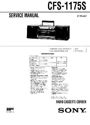 Сервисная инструкция Sony CFS-1175S  ― Manual-Shop.ru