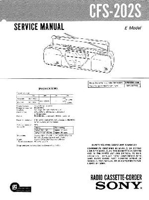 Service manual Sony CFS-202S  ― Manual-Shop.ru