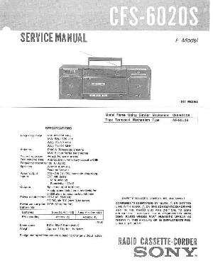Сервисная инструкция Sony CFS-6020S ― Manual-Shop.ru