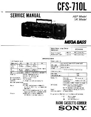 Service manual Sony CFS-710L ― Manual-Shop.ru