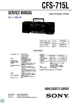 Service manual Sony CFS-715L  ― Manual-Shop.ru