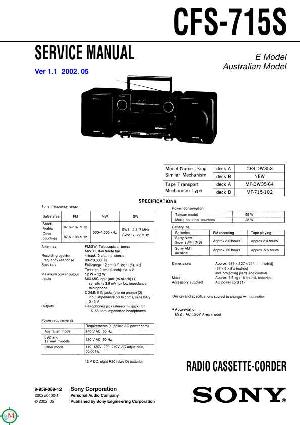 Service manual Sony CFS-715S  ― Manual-Shop.ru