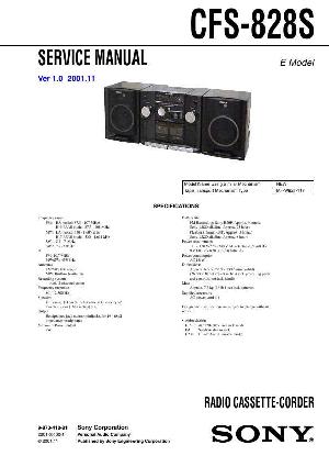 Service manual Sony CFS-828S ― Manual-Shop.ru