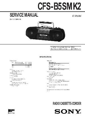 Service manual Sony CFS-B5SMK2 ― Manual-Shop.ru