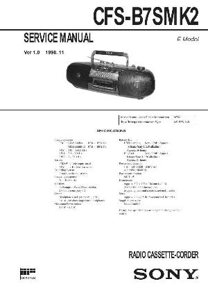 Сервисная инструкция Sony CFS-B7SMK2 ― Manual-Shop.ru