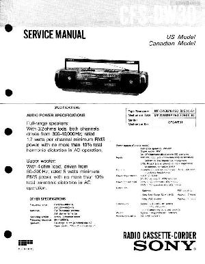 Service manual Sony CFS-DW30 ― Manual-Shop.ru