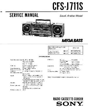 Service manual Sony CFS-J711S  ― Manual-Shop.ru