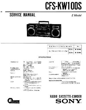 Service manual Sony CFS-KW100S ― Manual-Shop.ru