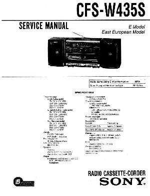 Сервисная инструкция Sony CFS-W435S  ― Manual-Shop.ru
