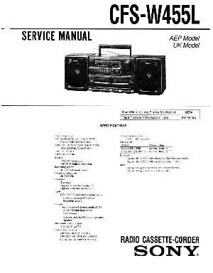 Service manual Sony CFS-W455L  ― Manual-Shop.ru