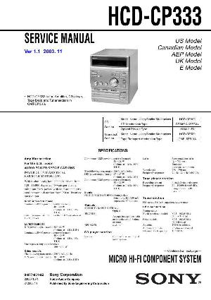 Service manual Sony CMT-CP333 ― Manual-Shop.ru