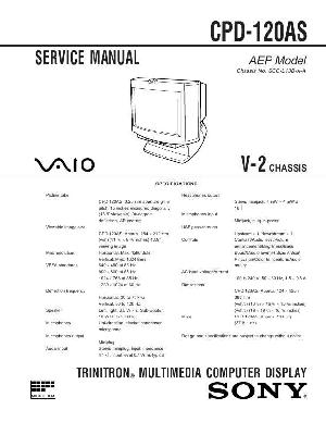 Сервисная инструкция Sony CPD-120AS (V-2) ― Manual-Shop.ru