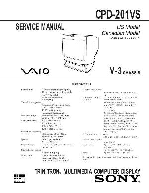 Сервисная инструкция Sony CPD-201VS (V-3) ― Manual-Shop.ru