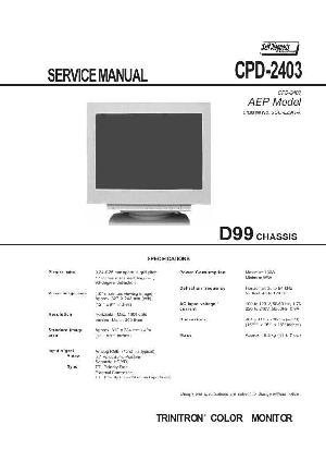 Service manual Sony CPD-2403 (D99) ― Manual-Shop.ru