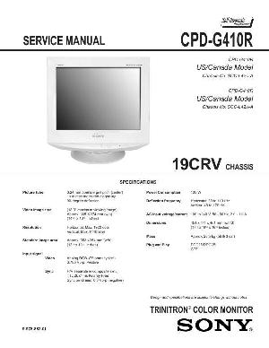 Сервисная инструкция Sony CPD-G410R (19CRV) ― Manual-Shop.ru