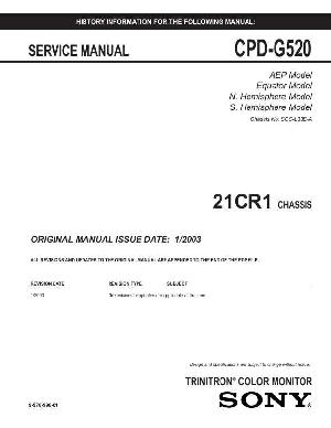 Service manual Sony CPD-G520 (21CR1) ― Manual-Shop.ru