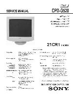 Service manual Sony CPD-G520 (21CR1)