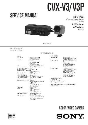 Сервисная инструкция Sony CVX-V3, CVX-V3P ― Manual-Shop.ru