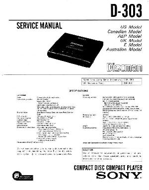 Service manual Sony D-303 ― Manual-Shop.ru