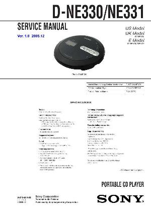 Сервисная инструкция Sony D-NE330, D-NE331  ― Manual-Shop.ru