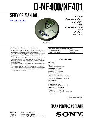 Service manual Sony D-NF400, D-NF401  ― Manual-Shop.ru