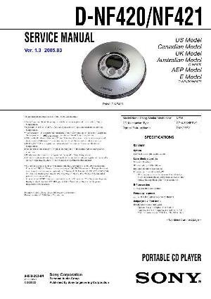 Service manual Sony D-NF420, D-NF421  ― Manual-Shop.ru