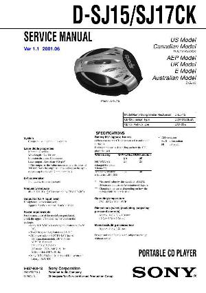 Service manual Sony D-SJ15, D-SJ17CK ― Manual-Shop.ru