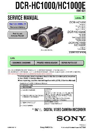 Service manual Sony DCR-HC1000E (Level 3)  ― Manual-Shop.ru