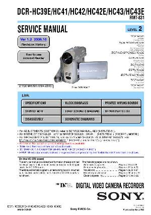Сервисная инструкция Sony DCR-HC39E, DCR-HC41, DCR-HC42E, DCR-HC43E, Level 2 ― Manual-Shop.ru