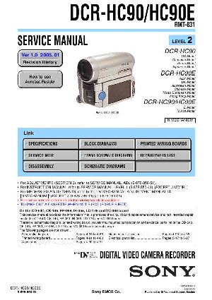 Сервисная инструкция Sony DCR-HC90, DCR-HC90E (level2) ― Manual-Shop.ru