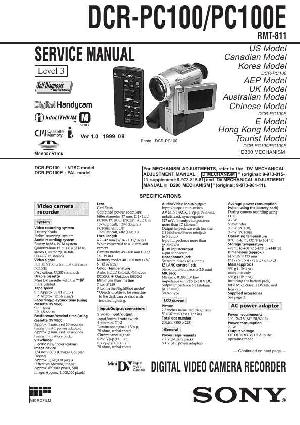 Service manual Sony DCR-PC100, DCR-PC100E Level3 ― Manual-Shop.ru