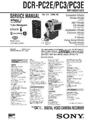 Service manual Sony DCR-PC2E, DCR-PC3, DCR-PC3E ― Manual-Shop.ru