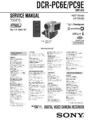 Service manual Sony DCR-PC6E, DCR-PC9E ― Manual-Shop.ru