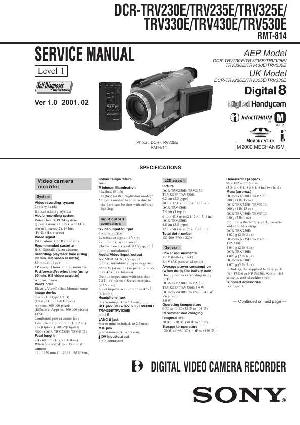 Сервисная инструкция Sony DCR-TRV230E, DCR-TRV235E, DCR-TRV325E, DCR-TRV330E, DCR-TRV430E, DCR-TRV530E Level 1 ― Manual-Shop.ru