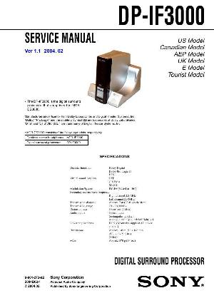 Service manual Sony DP-IF3000 ― Manual-Shop.ru