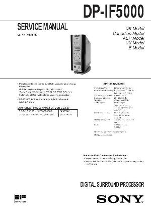 Сервисная инструкция Sony DP-IF5000 ― Manual-Shop.ru