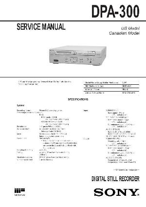 Service manual Sony DPA-300 ― Manual-Shop.ru