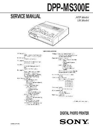 Service manual Sony DPP-MS300E ― Manual-Shop.ru
