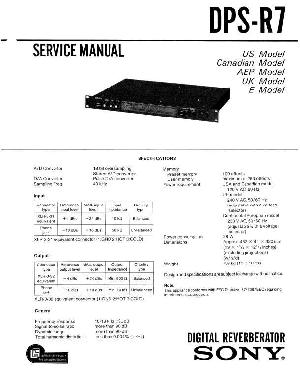 Сервисная инструкция Sony DPS-R7 ― Manual-Shop.ru