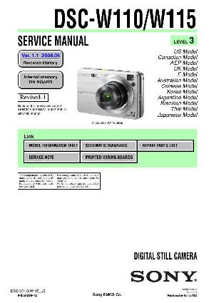 Сервисная инструкция Sony DSC-W110, DSC-W115, Level 3 ― Manual-Shop.ru