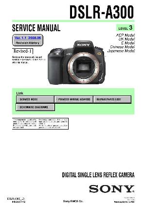 Сервисная инструкция Sony DSLR-A300 Level 3 ― Manual-Shop.ru